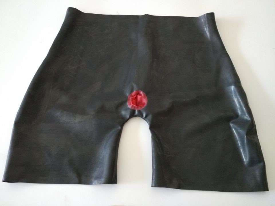 Boyshort Underwear - El yapımı Erkek Lateks Kauçuk Fetiş