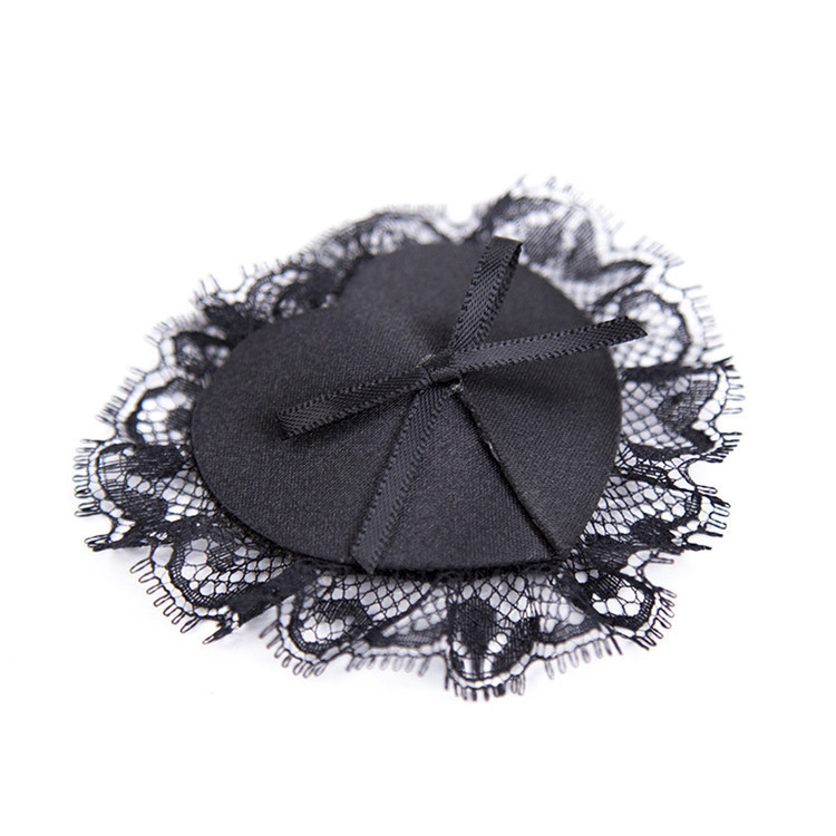 Nipple Cover Pasties - Dantel Payetli Kalp Şeklinde Yuvarlak Göğüs