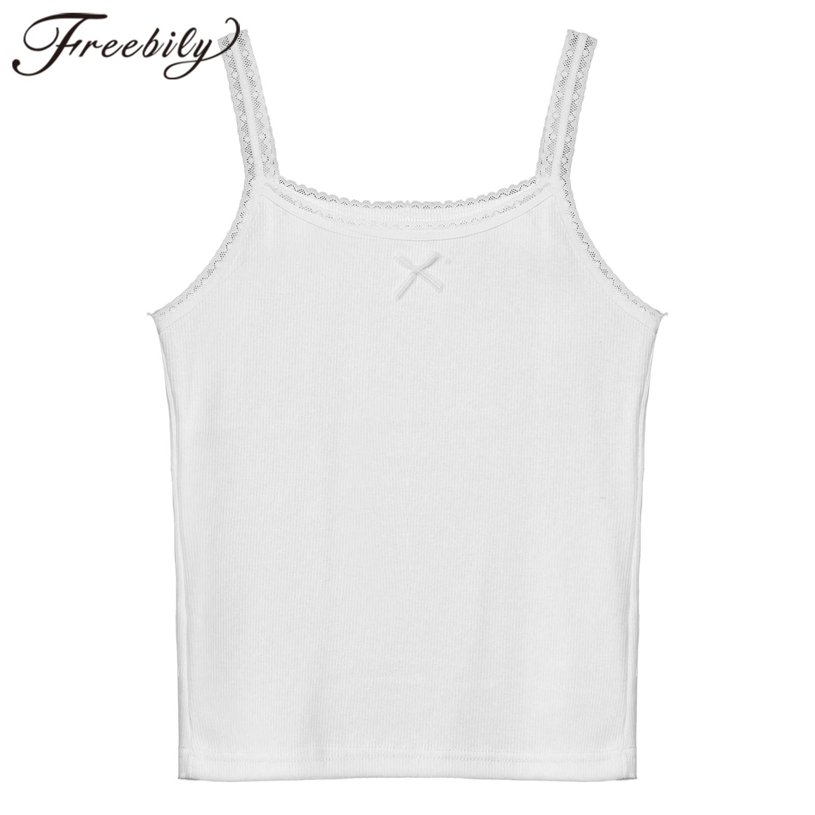 Cami Top Lace - Gençler Çocuklar Yoga Üstü Kızlar Atlet